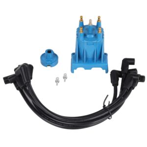 Ignition Tune Up Kit with Distributor Cap and Rotor and Spark Plug Wires Set Replacement for 3.0L 4cyl MerCruiser Engines Made by GM with Delco EST Ignition Systems - Replace 811635Q2, 816761Q14