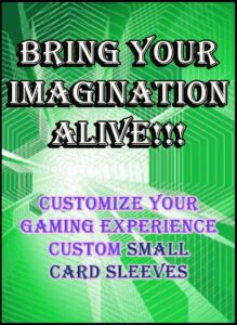 custom card sleeves 60ct with your design for gaming cards small size, yugioh, vanguard