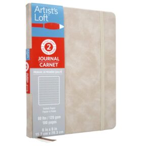 soft brown dot hardcover journal by artist's loft