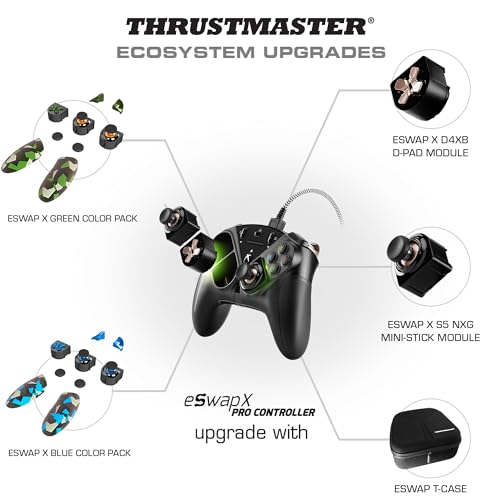 Thrustmaster ESWAP X PRO CONTROLLER: Professional Modular Gamepad, Next-Generation Mini-Sticks, Hot Swap Feature, Precise Controls, Stable Wired Connection, Compatible with Xbox Series X|S and PC