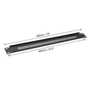 uxcell 1U Blank Rack Mount Panel Spacer 2pcs with Venting for 19-Inch Server Network Rack Enclosure or Cabinet