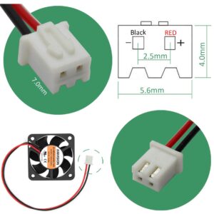 ANVISION 40mm x 10mm DC 5V Brushless Cooling Fan, Dual Ball Bearing, 2-Pin