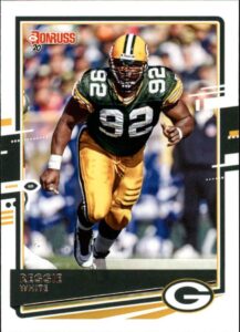 2020 donruss football #110 reggie white green bay packers official nfl trading card by panini america