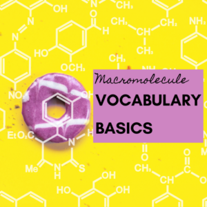 remote learning biochemistry unit: macromolecule vocabulary basics