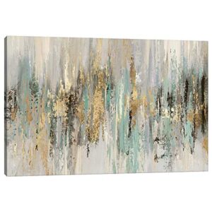 icanvas tor189 dripping gold i canvas print by tom reeves, 12" x 18" x 0.75" depth gallery wrapped