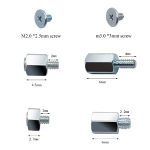 m.2 ssd Screw kit, M.2 Screws Mounting Screws Kit Components for Asus Gigabyte ASRock Motherboard and Nvme