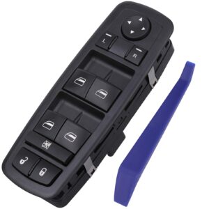 aiyigu master power window switch (3 pins + 0 pin) compatible with 2008 2009 chrysler town & country/dodge grand caravan, replaces 4602535ag 4602535ac 4602535ad, no auto,front driver side