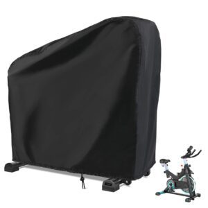 rilime exercise bike cover,upright cycling peloton cover stationary bike covers outdoor storage waterproof dustproof bicycle cover ideal for indoor & outdoor fitness
