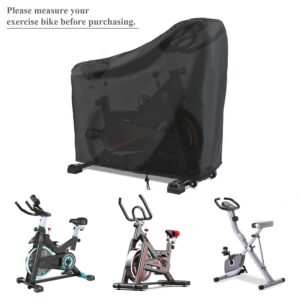 Rilime Exercise Bike Cover,Upright Cycling Peloton Cover Stationary Bike Covers Outdoor Storage Waterproof Dustproof Bicycle Cover Ideal for Indoor & Outdoor Fitness