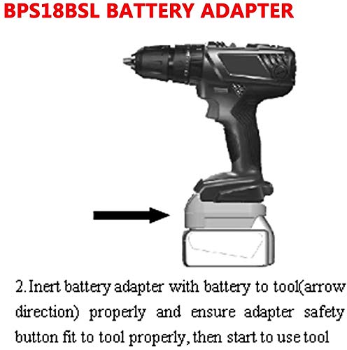 BPS18BSL Battery Converter Adapter for Black&Decker/for Stanley for/Porter-Cable 18V Li-ion Batte for Bosch 18V Li-ion Tool Battery Use for Bosch 18V Lithium Cordless Power Tools