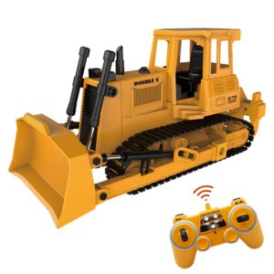 mostop rc bulldozer 2.4g rc loader tractor crawler bulldozer remote control construction vehicle for kids