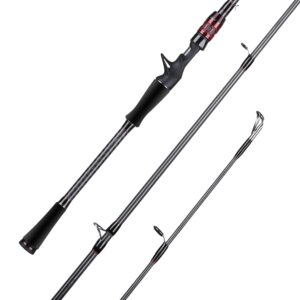 seaknight kraken 2-pc fishing rods, 30t-40t x-shaped carbon fiber, fuji guides for bass fishing