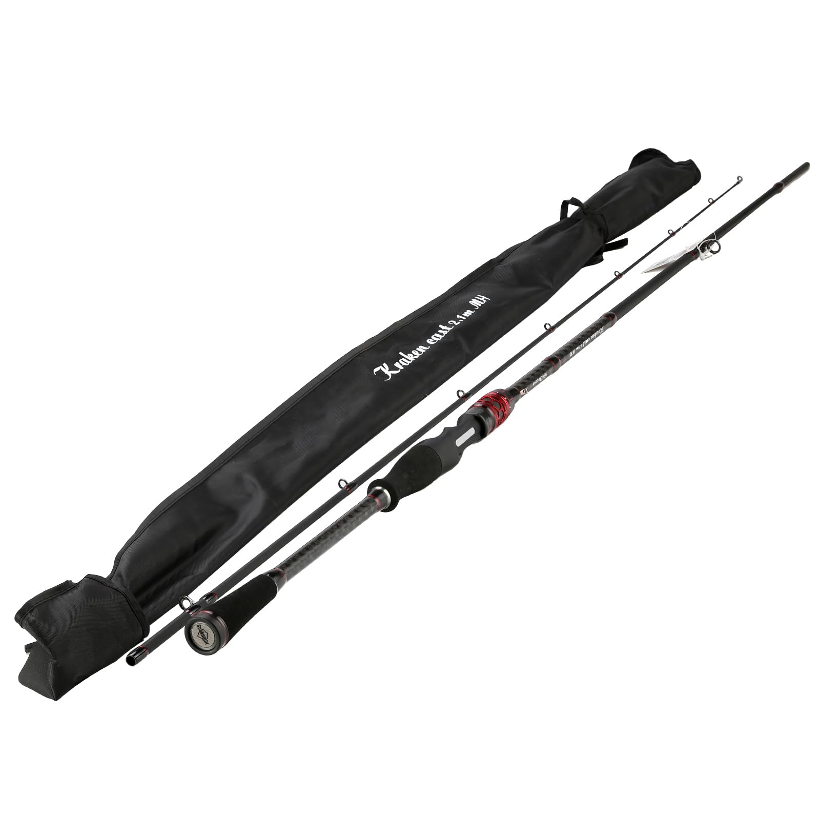 Seaknight Kraken 2-pc Fishing Rods, 30T-40T X-Shaped Carbon Fiber, Fuji Guides for Bass Fishing