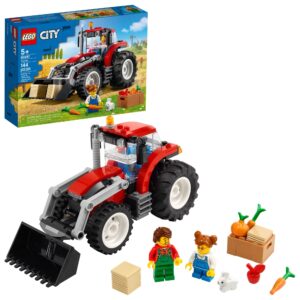 lego city great vehicles tractor 60287 building toy set for kids, boys, and girls ages 5+ (148 pieces)