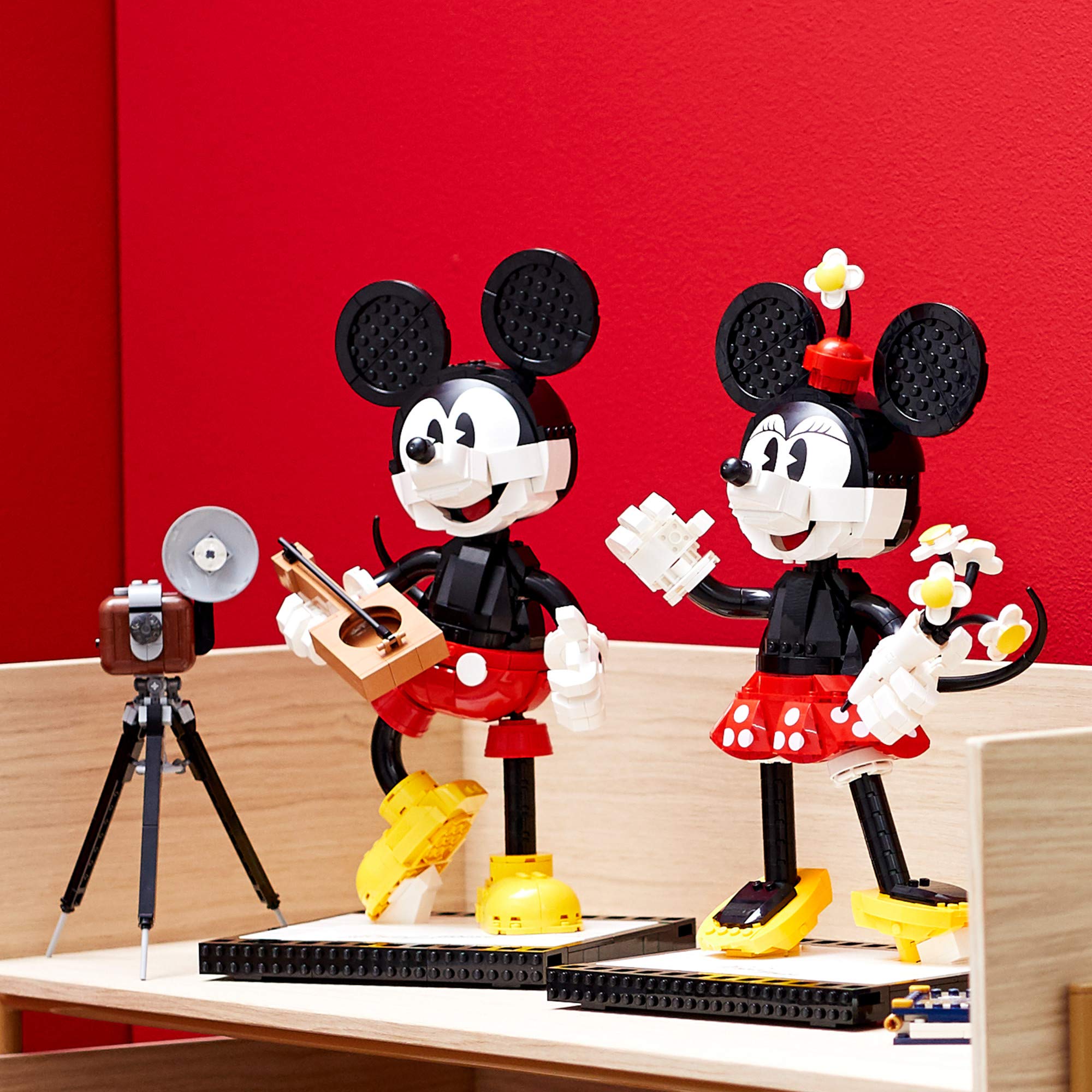 LEGO Disney Mickey Mouse & Minnie Mouse Buildable Characters (43179), Classic-Style Mickey Mouse Collectible Adult Building Kit, New 2021 (1,739 Pieces)