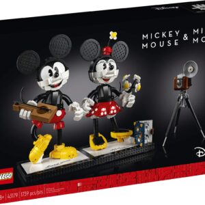 LEGO Disney Mickey Mouse & Minnie Mouse Buildable Characters (43179), Classic-Style Mickey Mouse Collectible Adult Building Kit, New 2021 (1,739 Pieces)