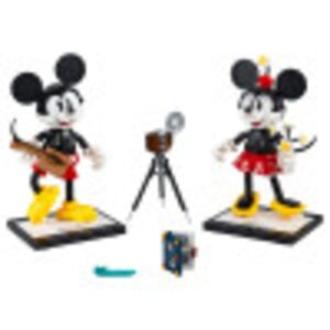 LEGO Disney Mickey Mouse & Minnie Mouse Buildable Characters (43179), Classic-Style Mickey Mouse Collectible Adult Building Kit, New 2021 (1,739 Pieces)