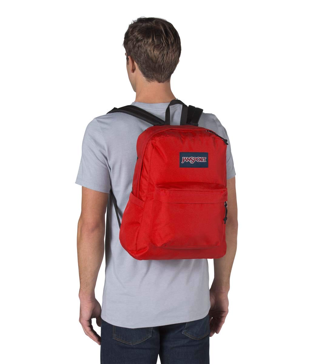 Jansport - Superbreak Backpack - Red Tape, O/S.