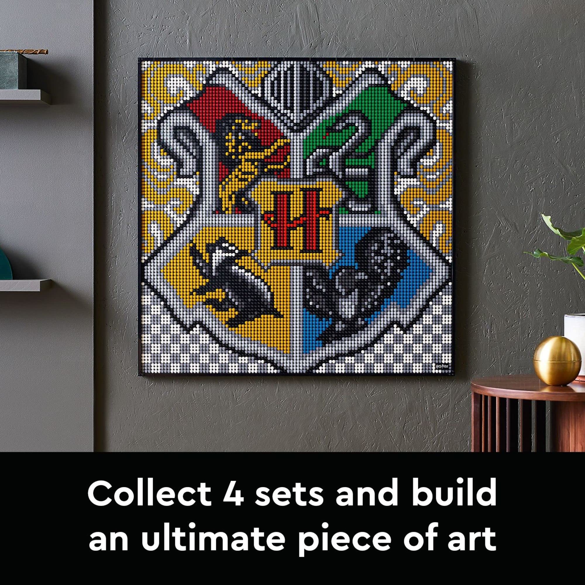 LEGO Art Harry Potter Hogwarts Crests 31201 Building Kit; Perfect for Adults Who Love Hobbies and Collectibles, New 2021 (4,249 Pieces)