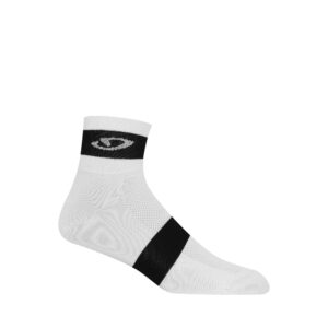 giro comp racer unisex adult toughest road & trail cycling ankle socks - white (2024), large