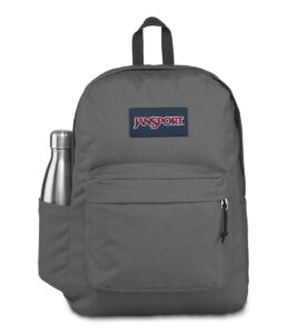 jansport - superbreak backpack - deep grey, o/s.