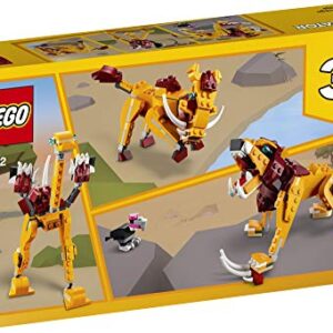 LEGO Creator 3in1 Wild Lion 31112 3in1 Toy Building Kit Featuring Animal Toys for Kids, New 2021 (224 Pieces)