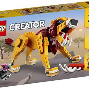 LEGO Creator 3in1 Wild Lion 31112 3in1 Toy Building Kit Featuring Animal Toys for Kids, New 2021 (224 Pieces)