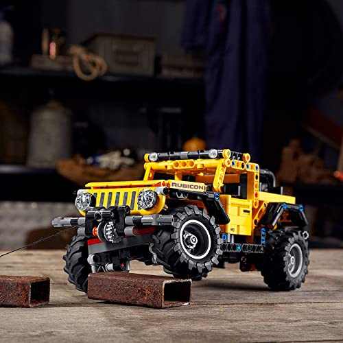 LEGO Technic Jeep Wrangler 4x4 Toy Car 42122 Model Building Kit - All Terrain Off Roader SUV Set, Authentic and Functional Design, STEM Birthday Gift Idea for Kids, Boys, and Girls Ages 9+