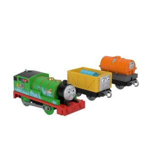 Thomas & Friends Percy and Troublesome Truck, battery-powered motorized toy train for preschool kids ages 3 years and up [Amazon Exclusive]