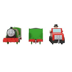 thomas & friends henry with winston and sir topham hatt, motorized toy train for preschool kids 3 years and older
