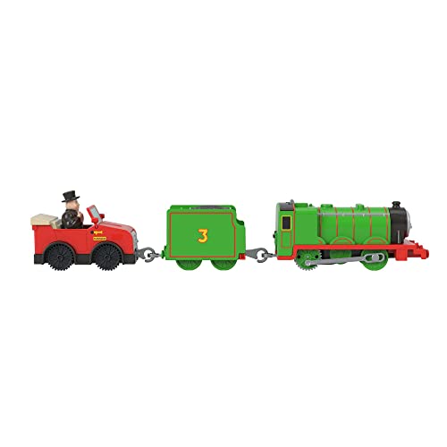 Thomas & Friends Henry with Winston and Sir Topham Hatt, motorized toy train for preschool kids 3 years and older