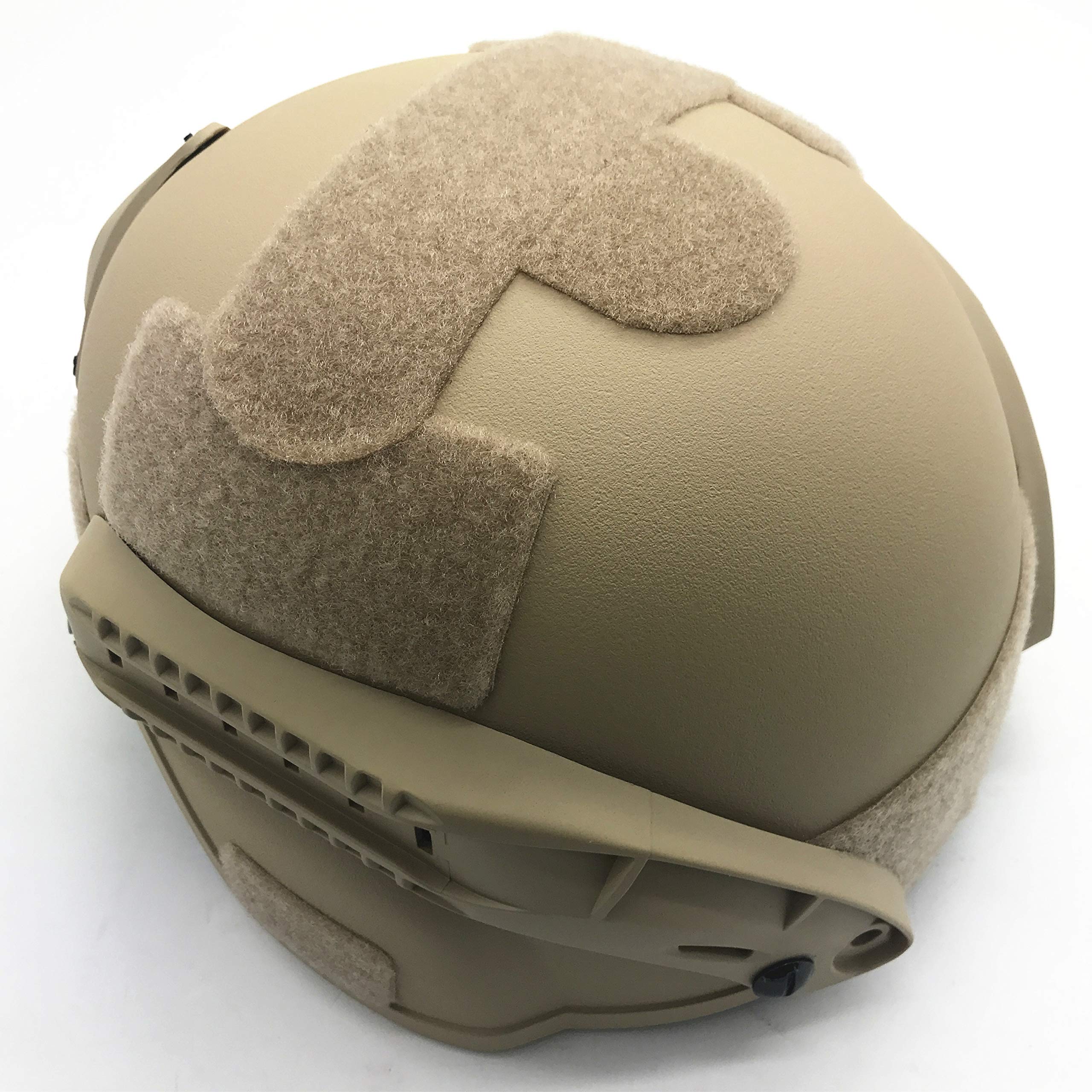 Willbebest Tactical Airsoft Paintball MICH 2000 Helmet with Side Rail & Wing-Loc Adapter, Comes with a Half Face Metal Mesh Airsoft Mask