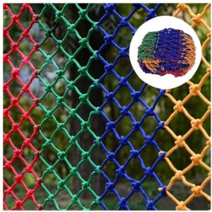 safety net for kids, playground fence net wall decor net color nylon rope net large play indoor heavy duty nets mesh swing (size : 15m(316ft))