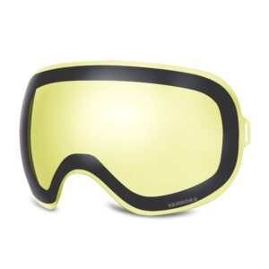 vanrora x-mag ski goggles replacement lens, extra snowboard goggles lens, anti-fog & 100% uv protection