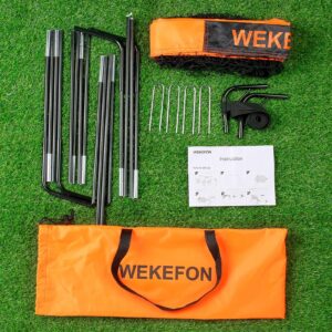 WEKEFON Soccer Goal, 5' x 3.1' Portable Soccer Net with Carry Bag for Backyard Games and Training for Kids and Youth Soccer Practice