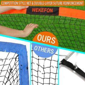 WEKEFON Soccer Goal, 5' x 3.1' Portable Soccer Net with Carry Bag for Backyard Games and Training for Kids and Youth Soccer Practice