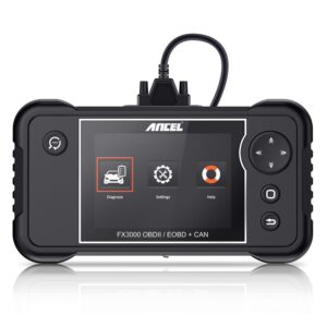 ANCEL FX3000 Automotive OBD II Scanner Check Engine Transmission SRS ABS EPB Oil Service Light Reset SAS ABS BMS Scan Tool with ANCEL BST200 12V Car Battery Load Tester