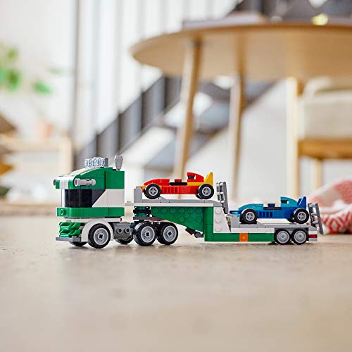 LEGO Creator 3in1 Race Car Transporter 31113 Building Kit; Makes a Great Gift for Kids Who Love Fun Toys and Creative Building, New 2021 (328 Pieces)