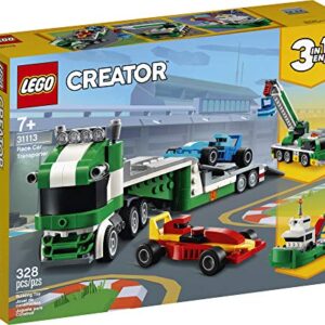 LEGO Creator 3in1 Race Car Transporter 31113 Building Kit; Makes a Great Gift for Kids Who Love Fun Toys and Creative Building, New 2021 (328 Pieces)