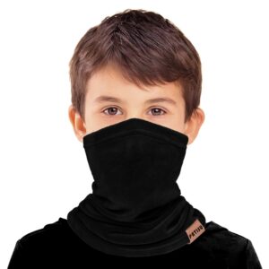 2 PCS Kids Neck Warmer Gaiter Winter Fleece Neck Cover Balaclava Windproof Face Cover Mask for Ski Motorcycle