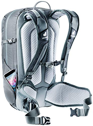 deuter Unisex – Adult's Attack 22 EL Bicycle Backpack with Protector, Graphite Shale, 22 L