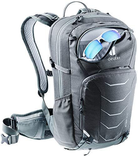 deuter Unisex – Adult's Attack 22 EL Bicycle Backpack with Protector, Graphite Shale, 22 L