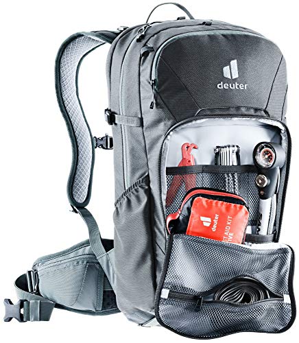 deuter Unisex – Adult's Attack 22 EL Bicycle Backpack with Protector, Graphite Shale, 22 L