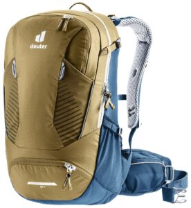 deuter unisex – adult's trans alpine 24 bicycle backpack, clay-navy, 24 l