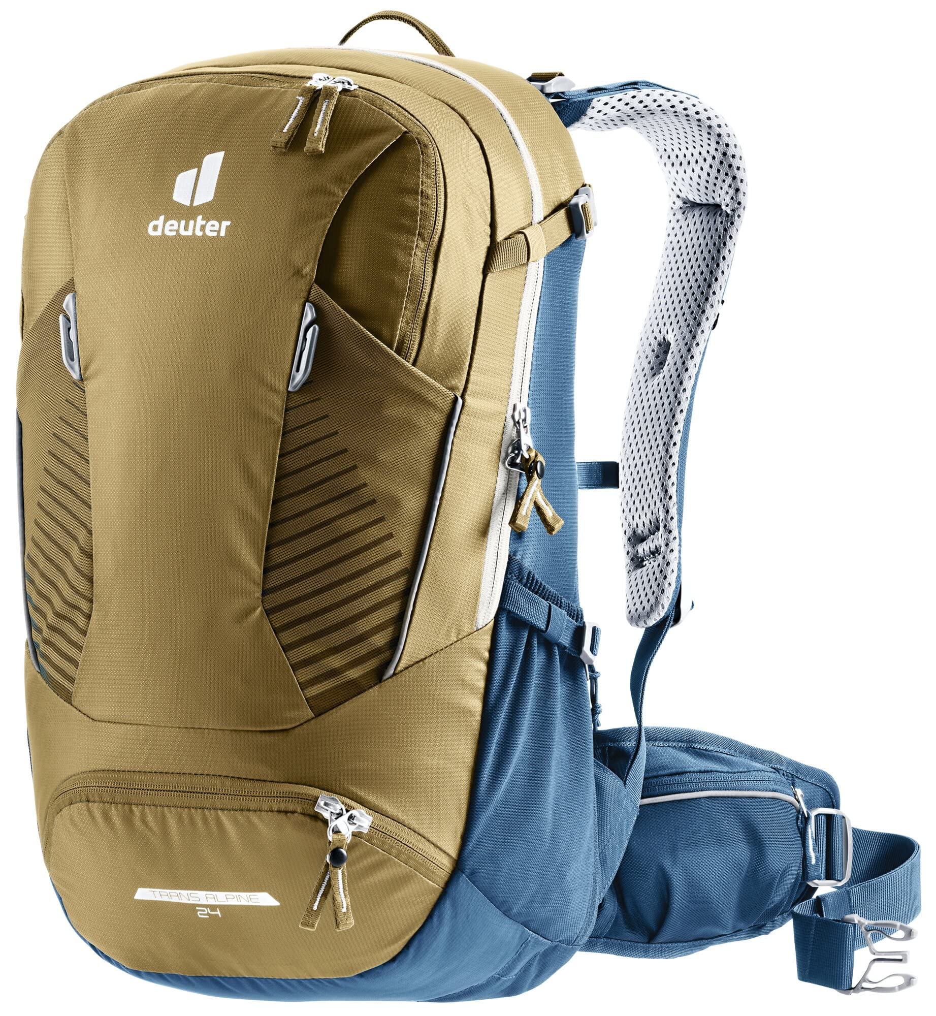 deuter Unisex – Adult's Trans Alpine 24 Bicycle Backpack, Clay-Navy, 24 L