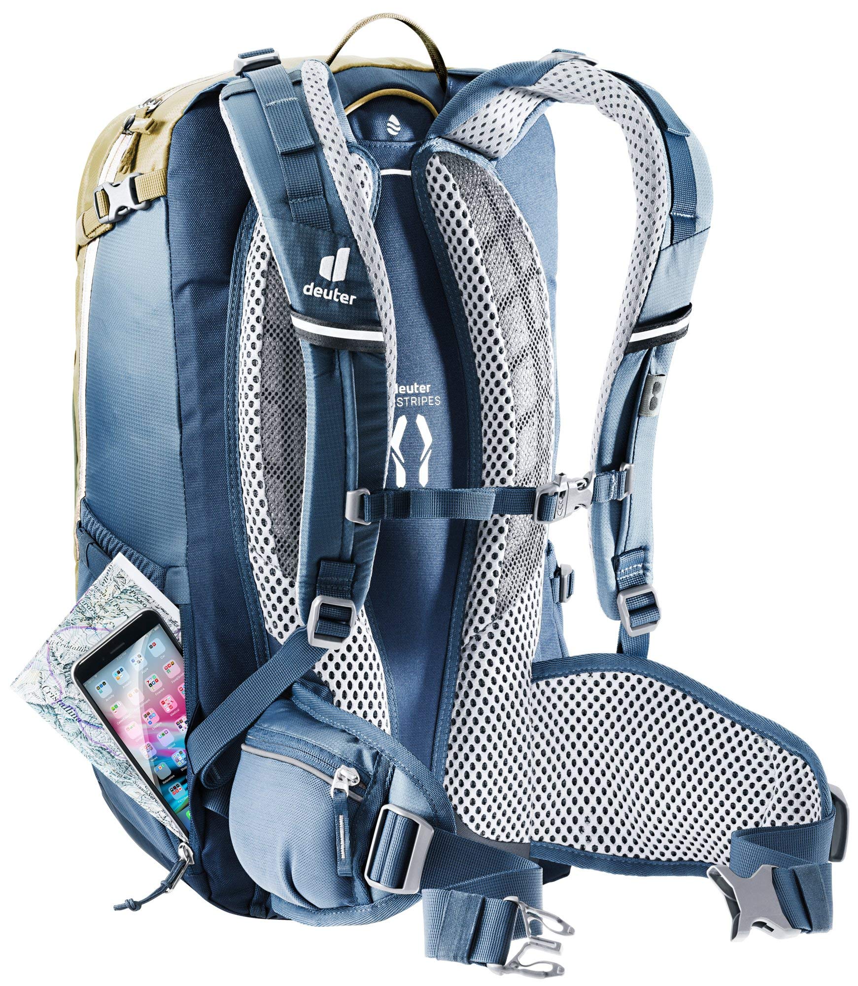 deuter Unisex – Adult's Trans Alpine 24 Bicycle Backpack, Clay-Navy, 24 L