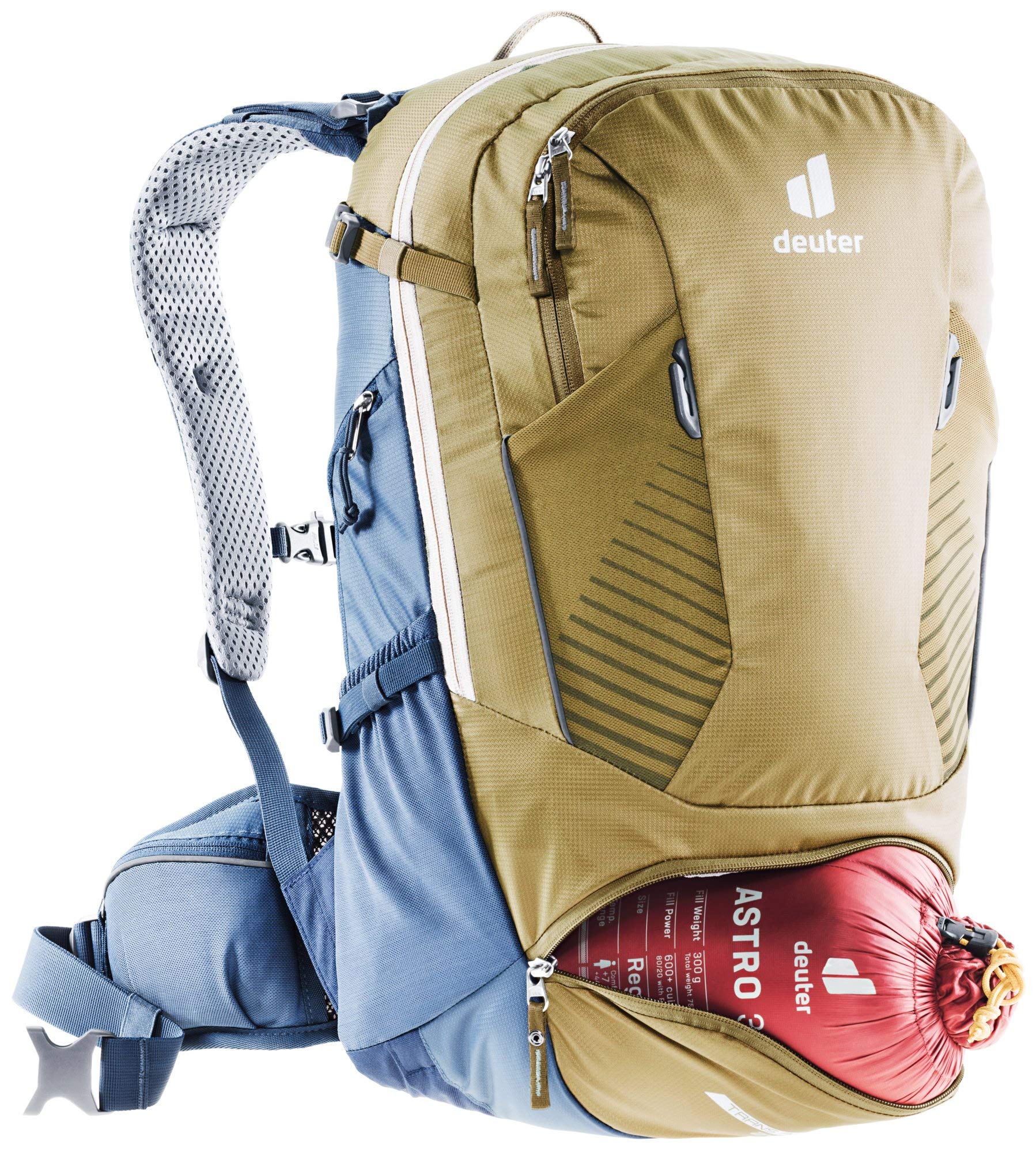 deuter Unisex – Adult's Trans Alpine 24 Bicycle Backpack, Clay-Navy, 24 L