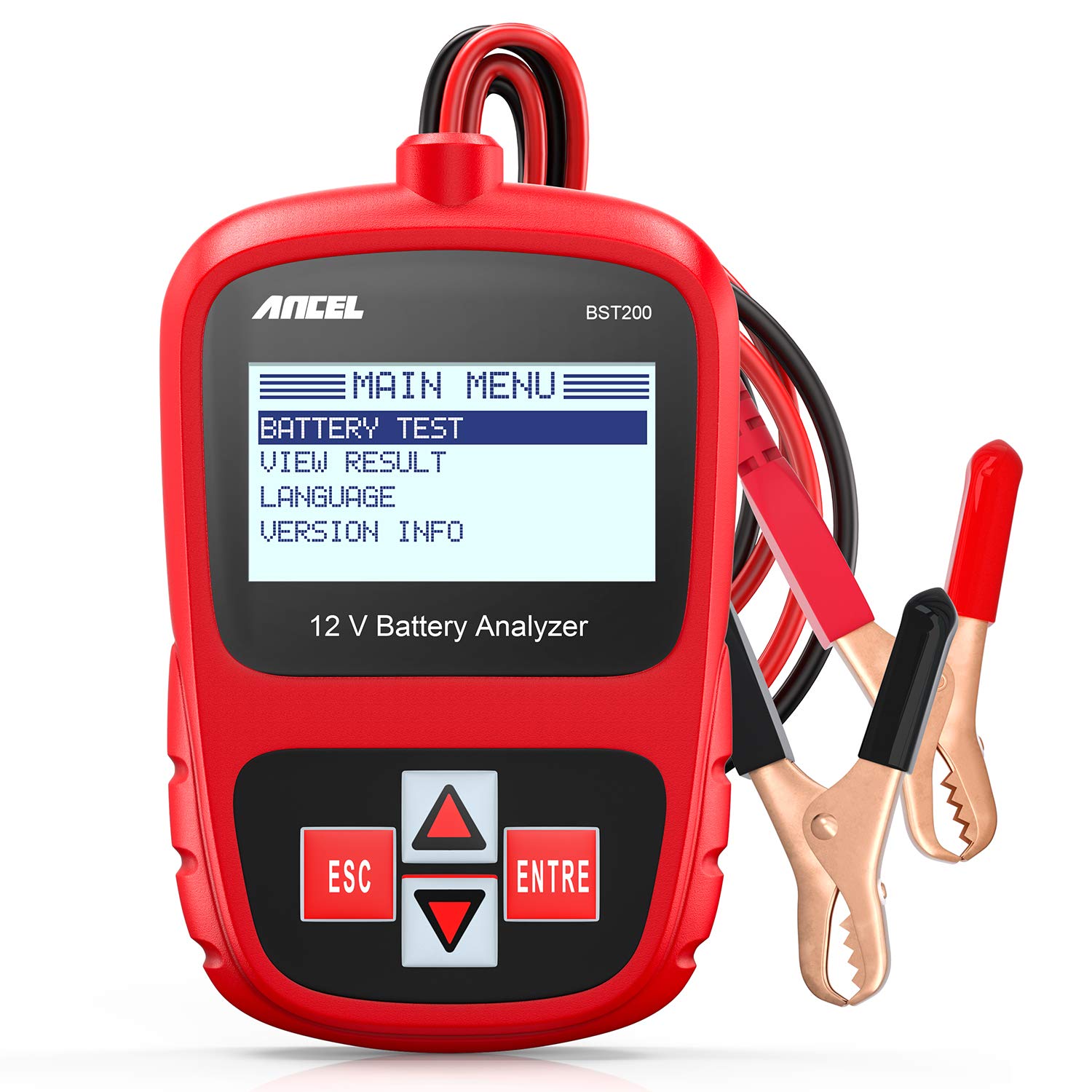 ANCEL VD500 OBD II Diagnostic for VAG Engine EPB ABS SRS Code Reader Oil Throttle Position Adaption Brake Reset with ANCEL BST200 12V Car Battery Load Tester