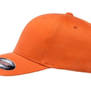 1967-1972 Ford F100 Pickup Truck Outline Design Flexfit 6277 Athletic Baseball Fitted Hat Cap Orange S/M