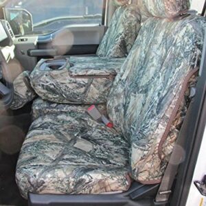 Durafit Seat Covers, Compatible with 2019-2022 Ford F150-F550 Super Crew Front and Rear Seat Cover Set Made in MC2 Camo Endura Waterproof Fabric